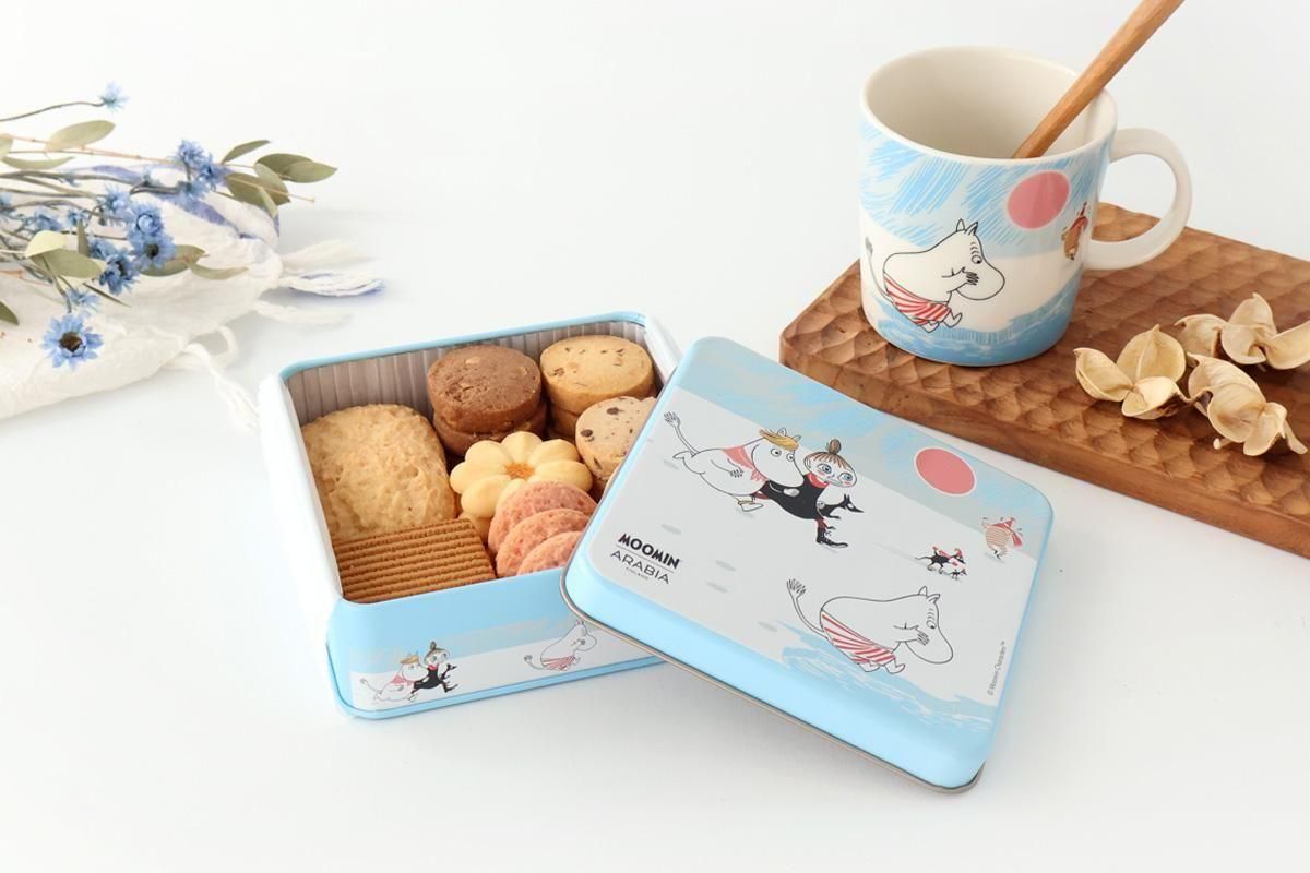 2025限定】｜アラビア｜ムーミン｜クッキー｜アソート缶｜アイス