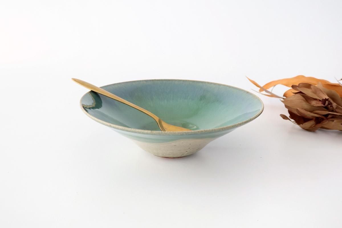翡翠ブルー｜七寸鉢｜陶器｜亀井紀子｜和食器通販｜うちる｜和食器の皿