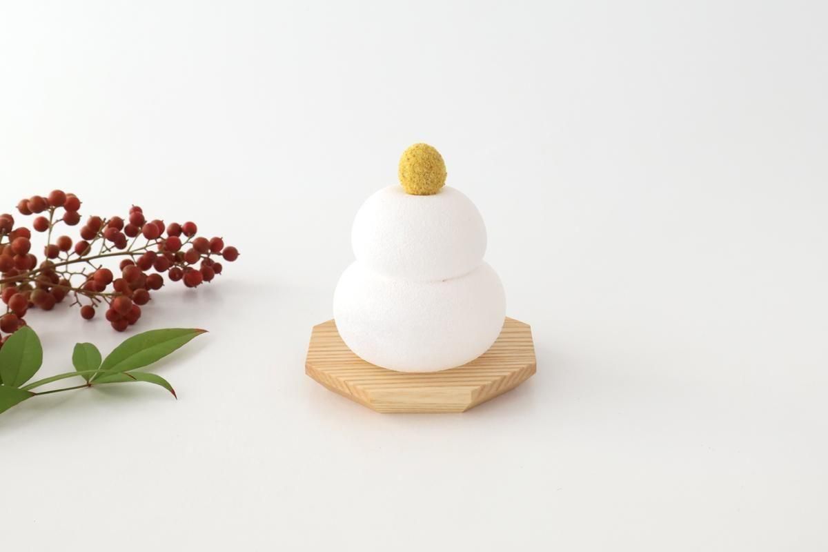 ガラスの鏡もち｜ホワイト｜ガラス｜和食器通販｜FUKU glassworks 相馬