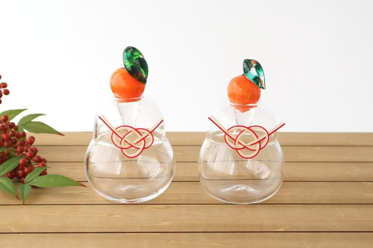 鏡餅（四方紅・水引セット）｜ガラス｜veLa Branca｜和食器通販｜うち