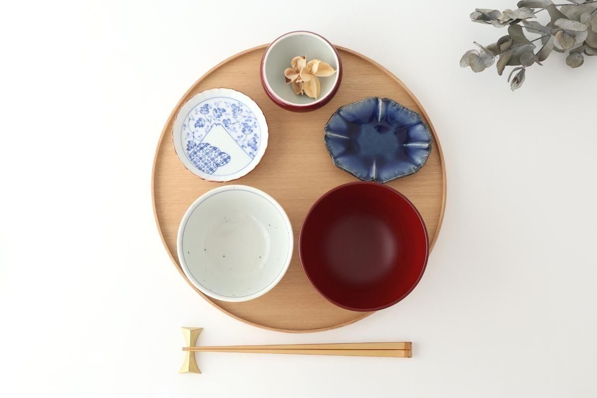 タモ白木塗｜丸盆｜松屋漆器店｜和食器通販｜うちる｜和食器の皿、鉢