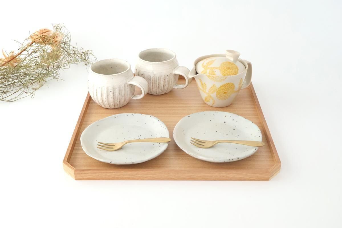 タモ白木塗｜隅切盆｜松屋漆器店｜和食器通販｜うちる｜和食器の皿、鉢