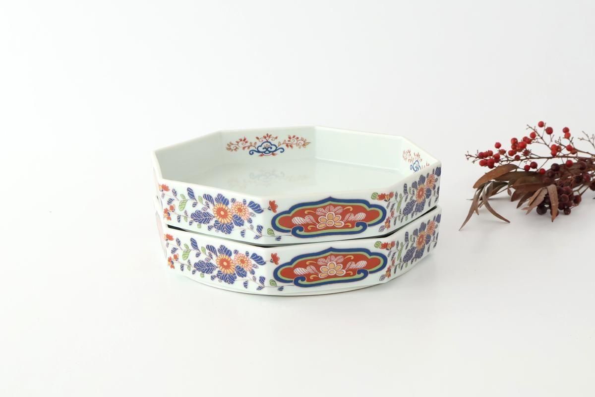 オードブル鉢｜錦菊花紋｜磁器｜林九郎窯｜波佐見焼｜和食器通販｜うち