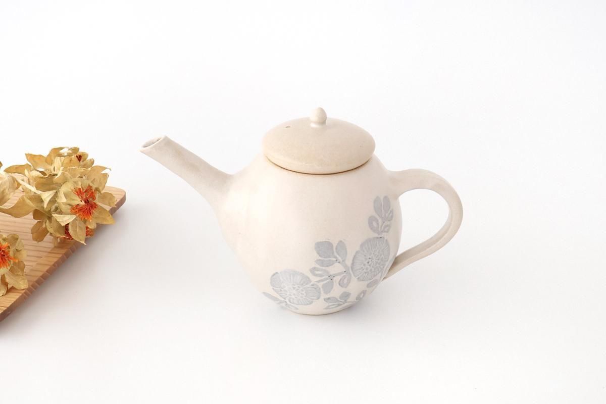 陶器理髪師 ポット｜グレー｜陶器｜松崎麗｜益子焼｜和食器通販｜うちる｜和食器の