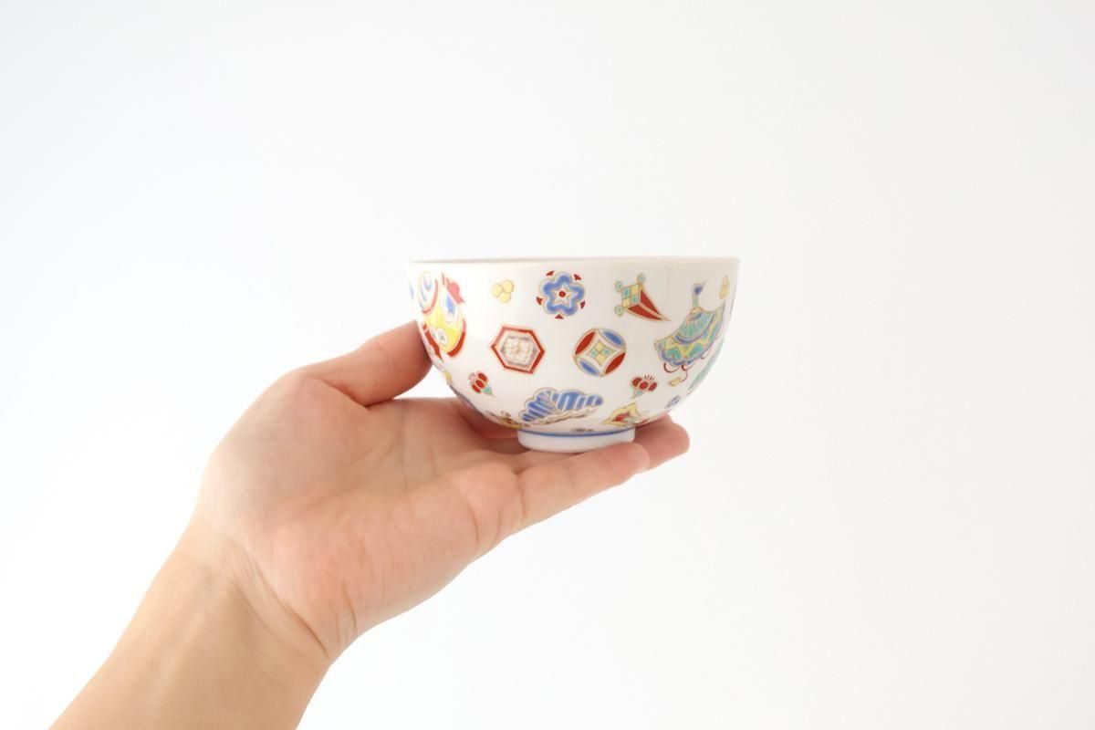 飯碗｜宝尽くし｜青郊窯｜九谷焼｜和食器通販｜うちる｜和食器の皿、鉢