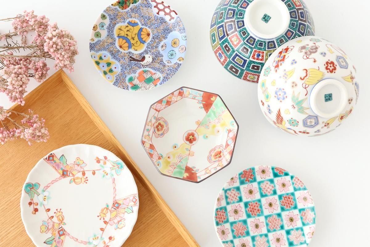 5枚セット】｜九谷アート小皿｜磁器｜Kutani Art｜九谷焼｜和食器通販