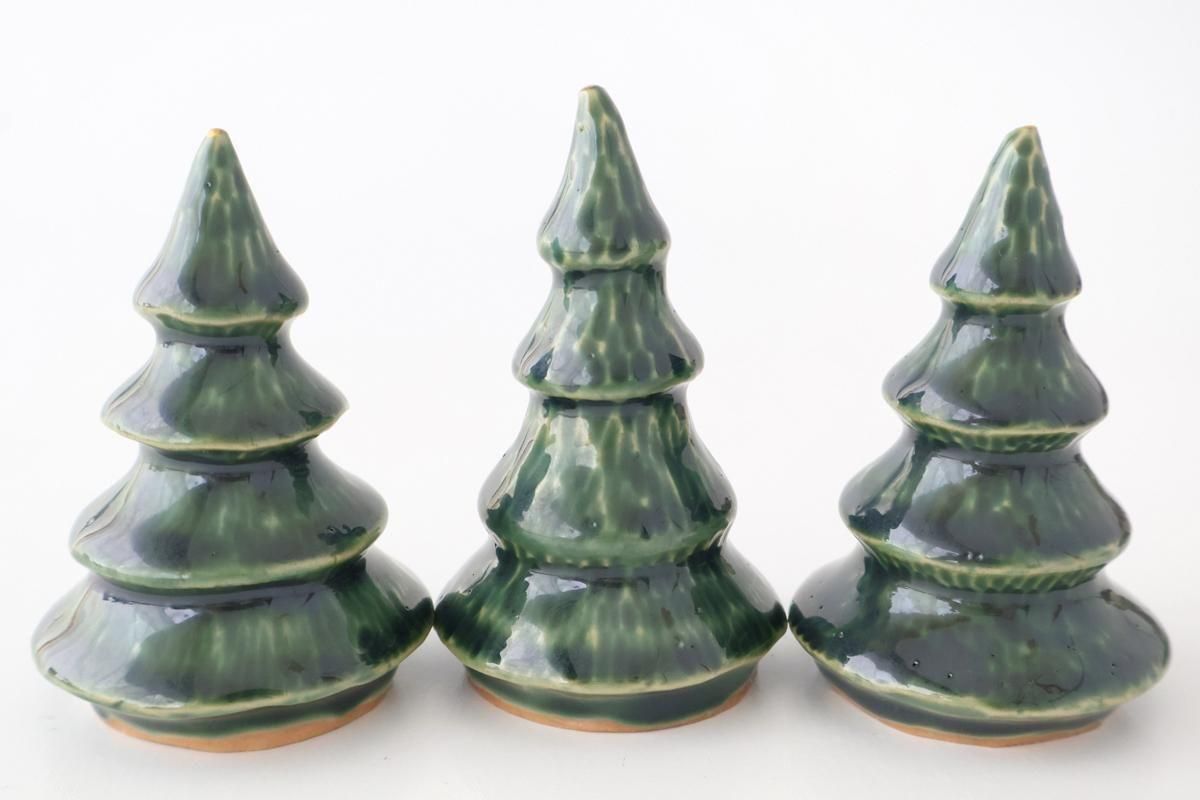 クリスマスツリー｜緑｜陶器｜渡邉奈津子｜和食器通販｜うちる｜和食器