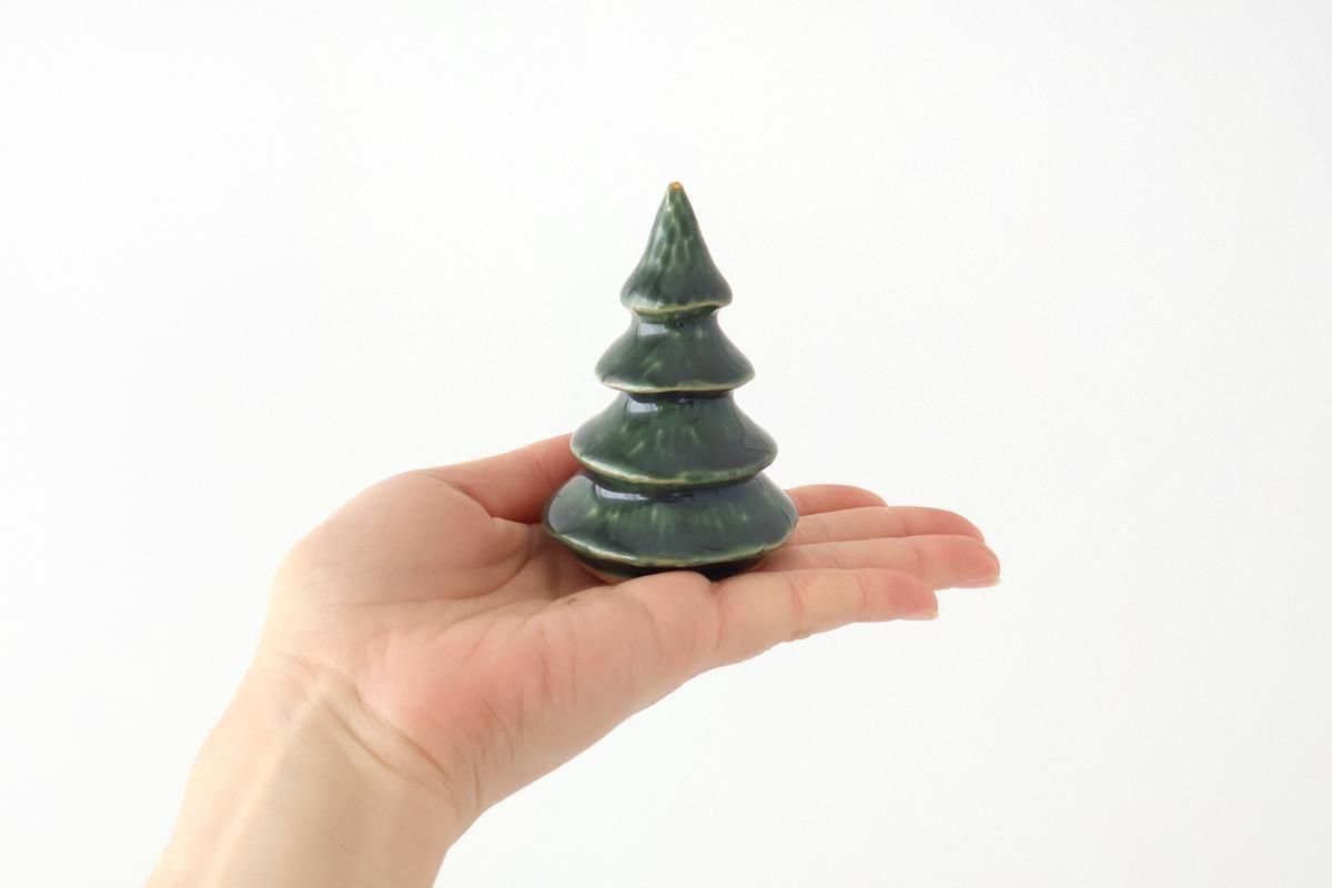 クリスマスツリー｜緑｜陶器｜渡邉奈津子｜和食器通販｜うちる｜和食器