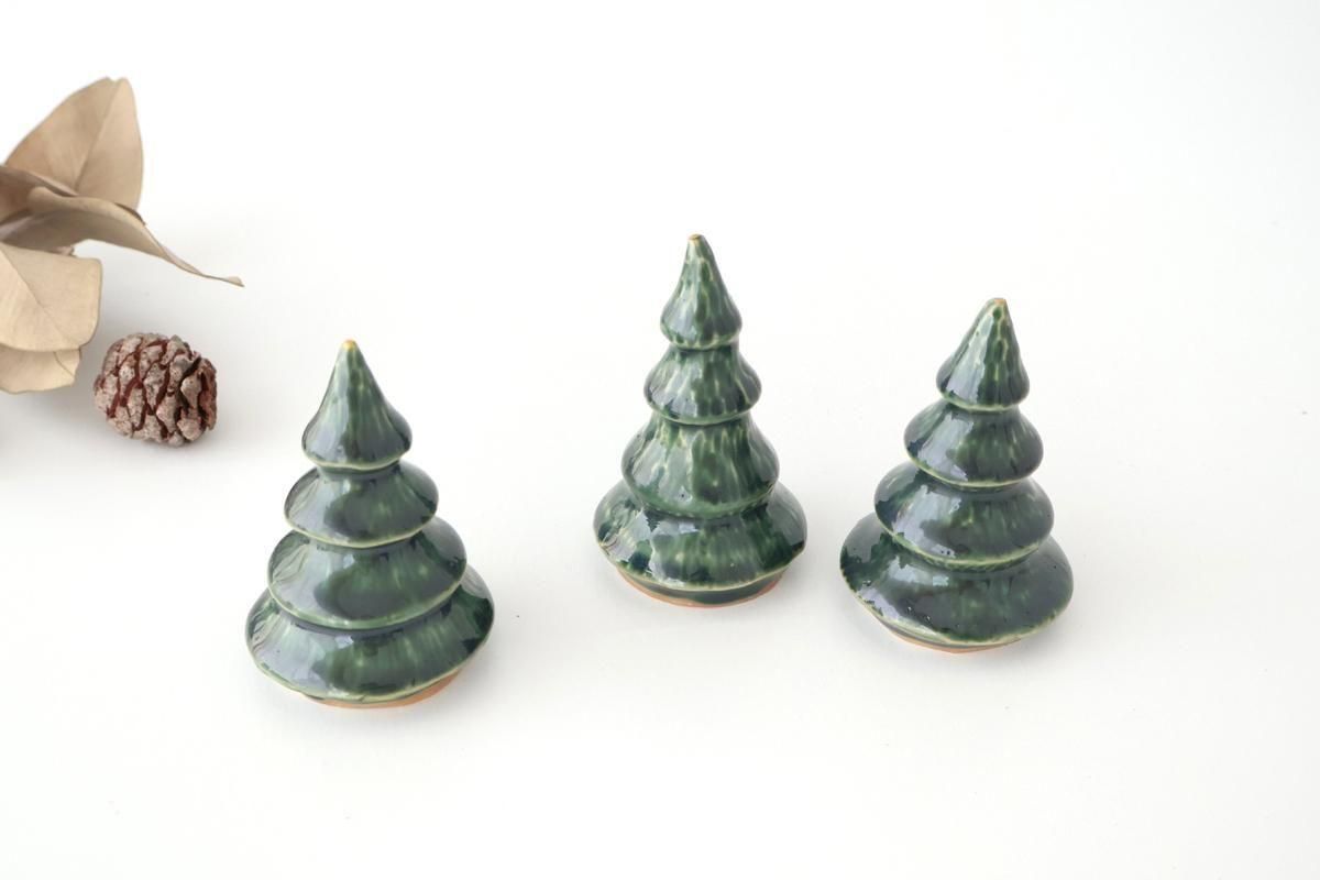 クリスマスツリー｜緑｜陶器｜渡邉奈津子｜和食器通販｜うちる｜和食器