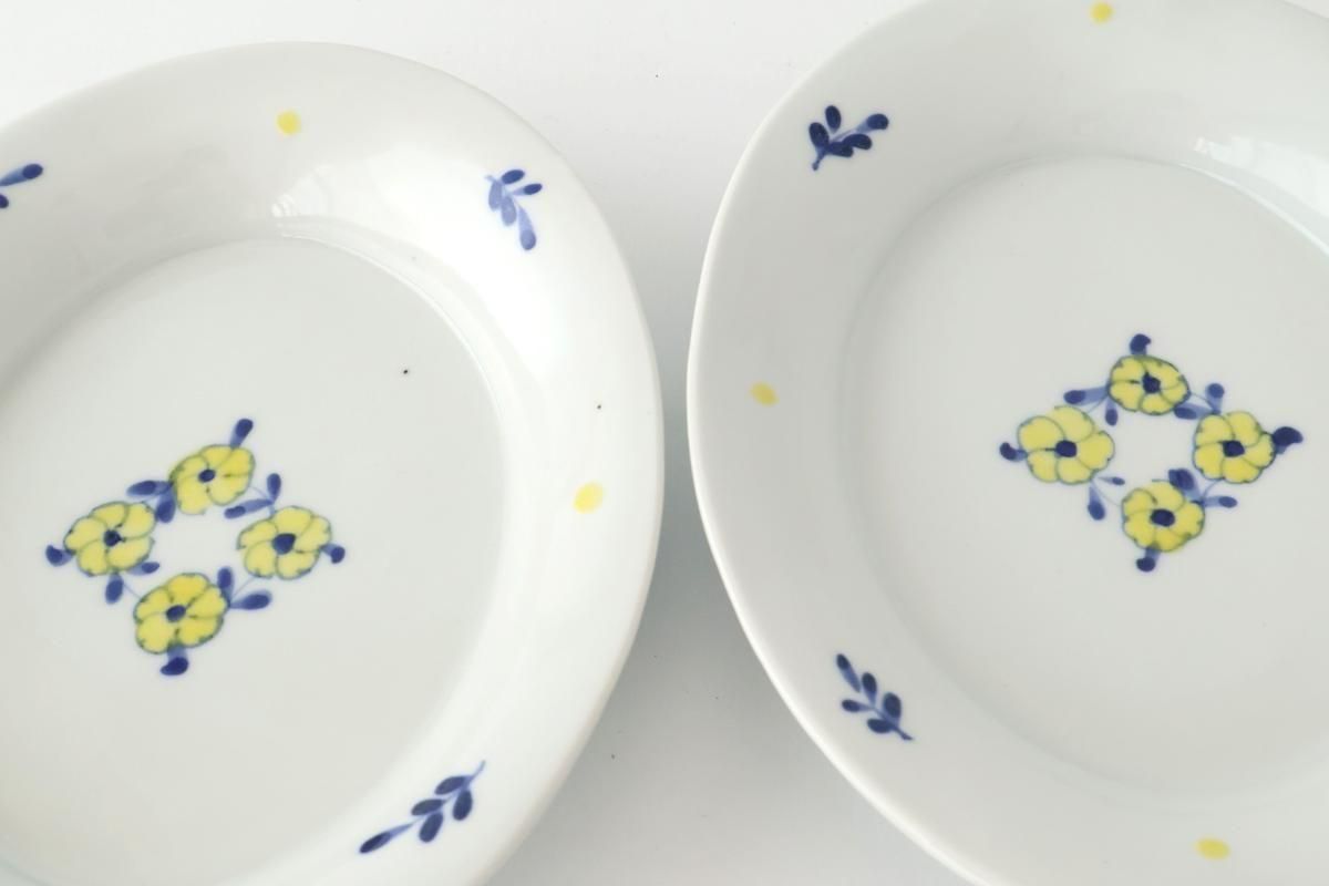 楕円皿｜色絵花冠｜磁器｜高原真由美｜九谷焼｜和食器通販｜うちる｜和