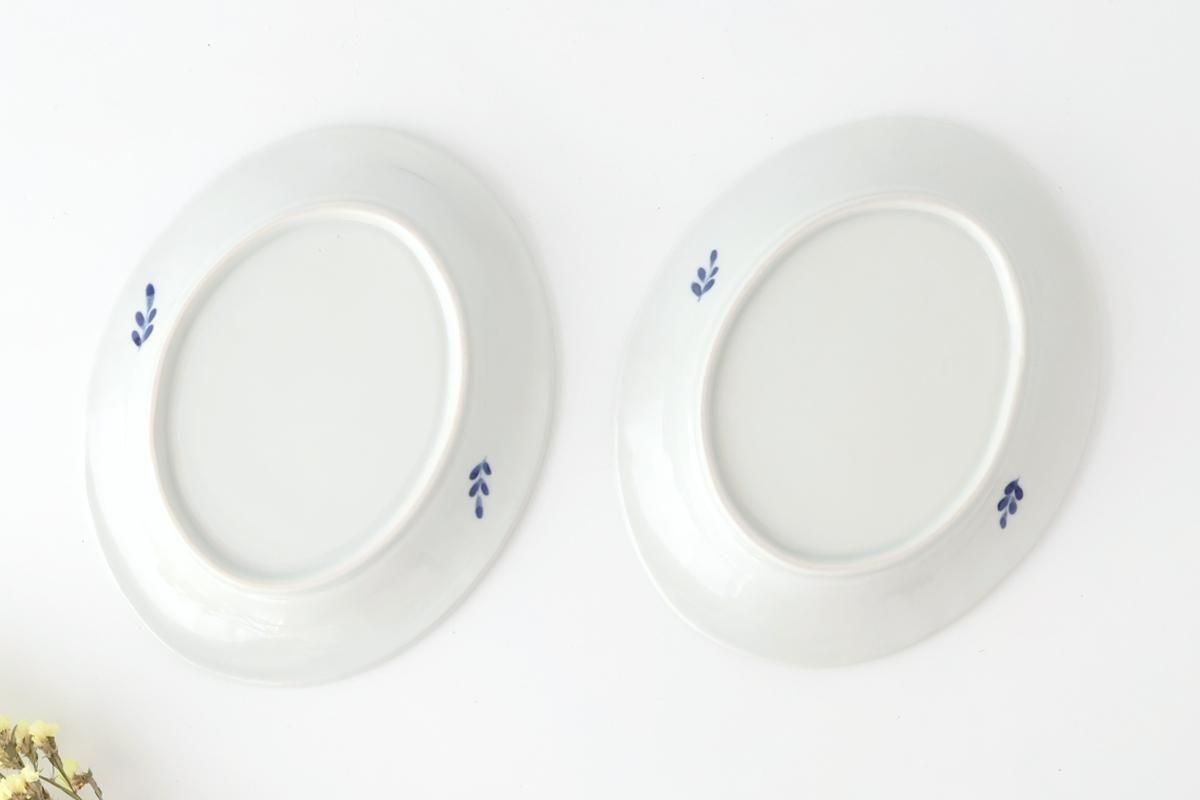 楕円皿｜色絵花冠｜磁器｜高原真由美｜九谷焼｜和食器通販｜うちる｜和