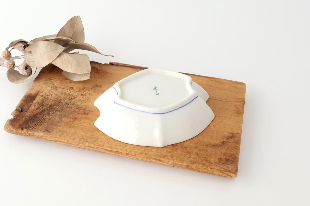 ぶどうにリス｜舟形向付｜磁器｜宮本泰山堂｜九谷焼｜和食器通販｜うち