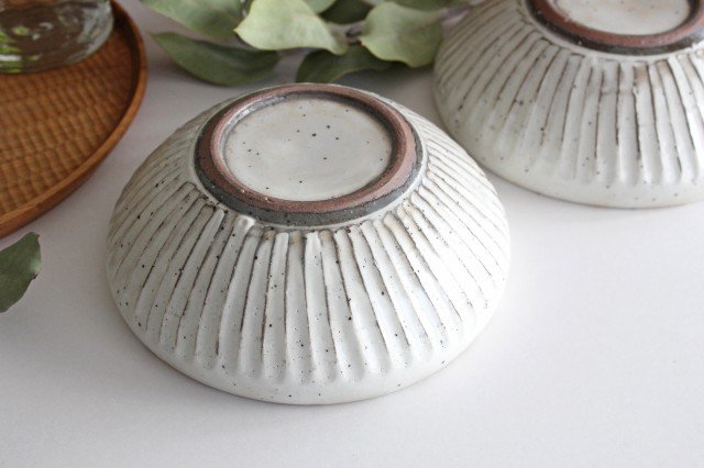  粉引削り盛り鉢　陶器　美濃焼 画像3