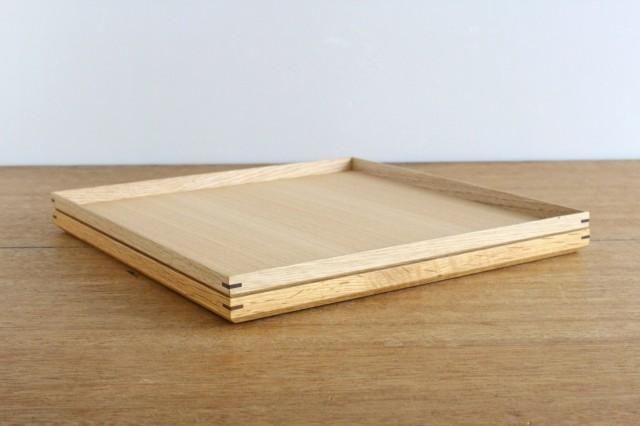 タモ白木塗｜木製正角トレー｜松屋漆器店｜和食器通販｜うちる