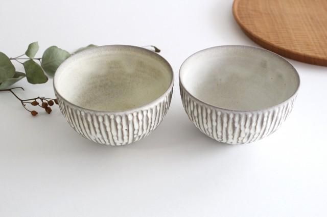 シモヤユミコ　ボウルS　さざ波と波面取り 2個セット シモヤユミコ ボウルS さざ波と波面取り 2個セット