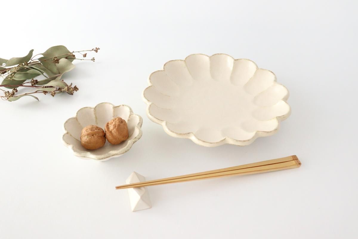 7寸皿｜白｜磁器｜菊花｜美濃焼｜和食器通販｜うちる｜和食器の