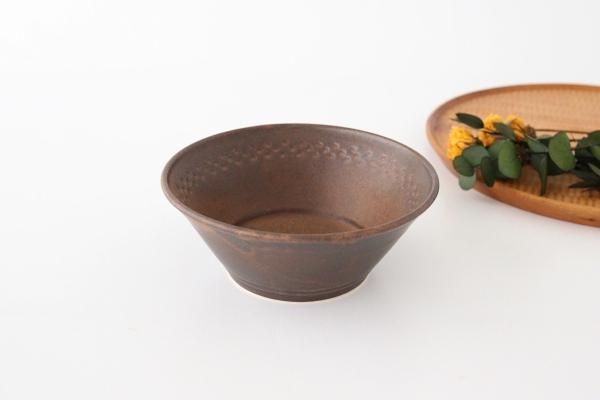 益子焼「丼(柿丸抜)６寸」【 送料確認用出品 】 益子焼「丼(柿丸抜)6寸」 確認用出品 益子焼｜すべての