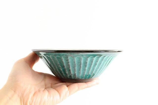 サラダボウル|トルコブルー|陶器|美濃焼|和食器通販|うちる サラダボウル|トルコブルー|陶器|美濃焼|和食器通販|うちる