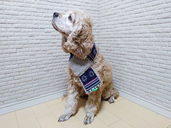 コッカー用 マフラー ボアマフラー 中型犬 オリジナル犬服と雑貨通販の M S Diamond