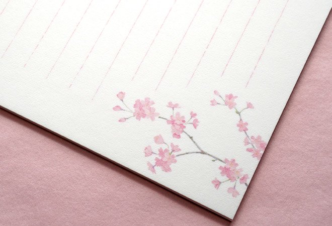 桜の便箋-はるは花