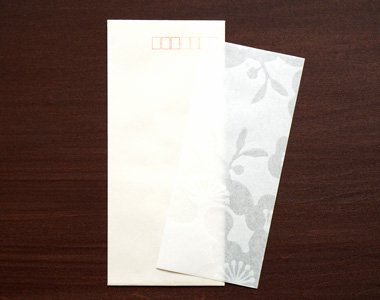透かし和紙-梅の花-一筆箋と封筒