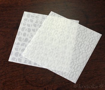 透かし和紙 モダンな柄の折り紙 古川紙工 Origami 5 4 木乃香