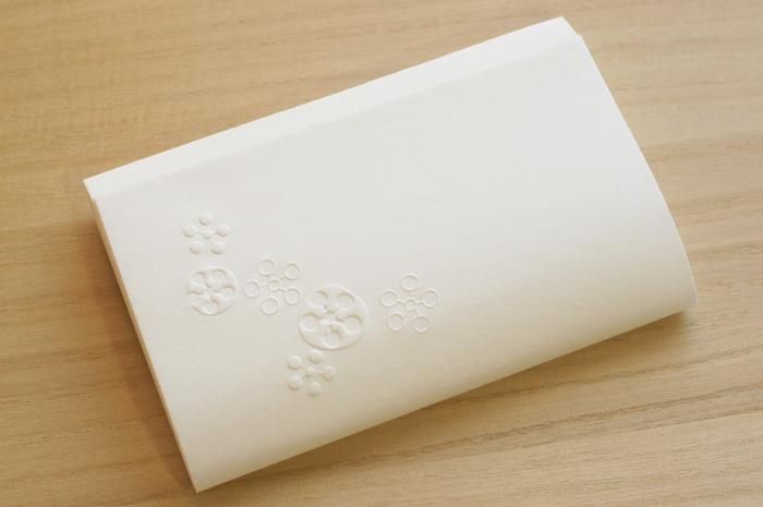 懐紙 浮彫-利休梅