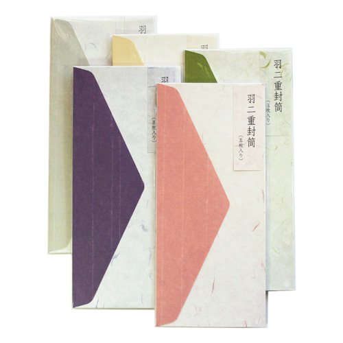 和紙 封筒｜やさしい日本の色の「羽二重封筒」A4用 - 木乃香