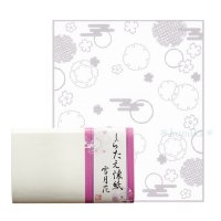 白い模様の上品な懐紙「しらたえ」雲錦 流水に桜/紅葉 - 木乃香