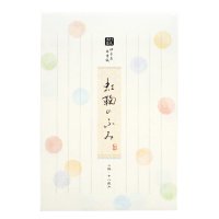 和紋の水玉 「虹鞠のふみ」 便箋
