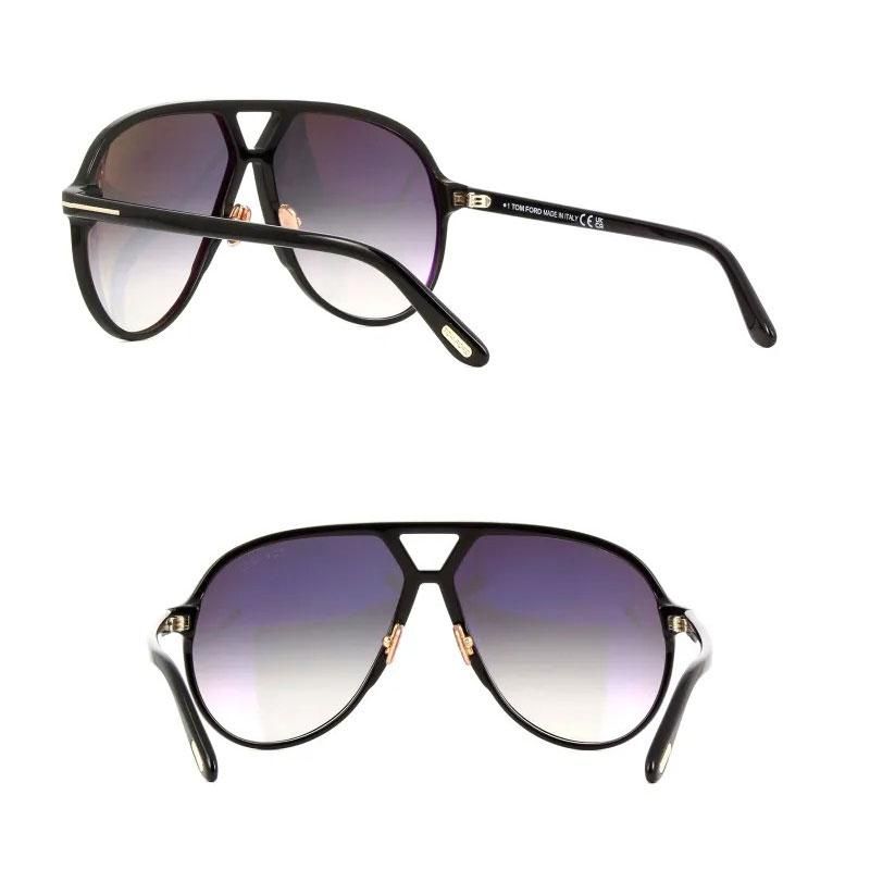 日本正規品　TOM FORD アビエーターサングラス　TF-1061 Tom Ford Bertrand TF-1061/S 84V Clear Blue Acetate Oversized