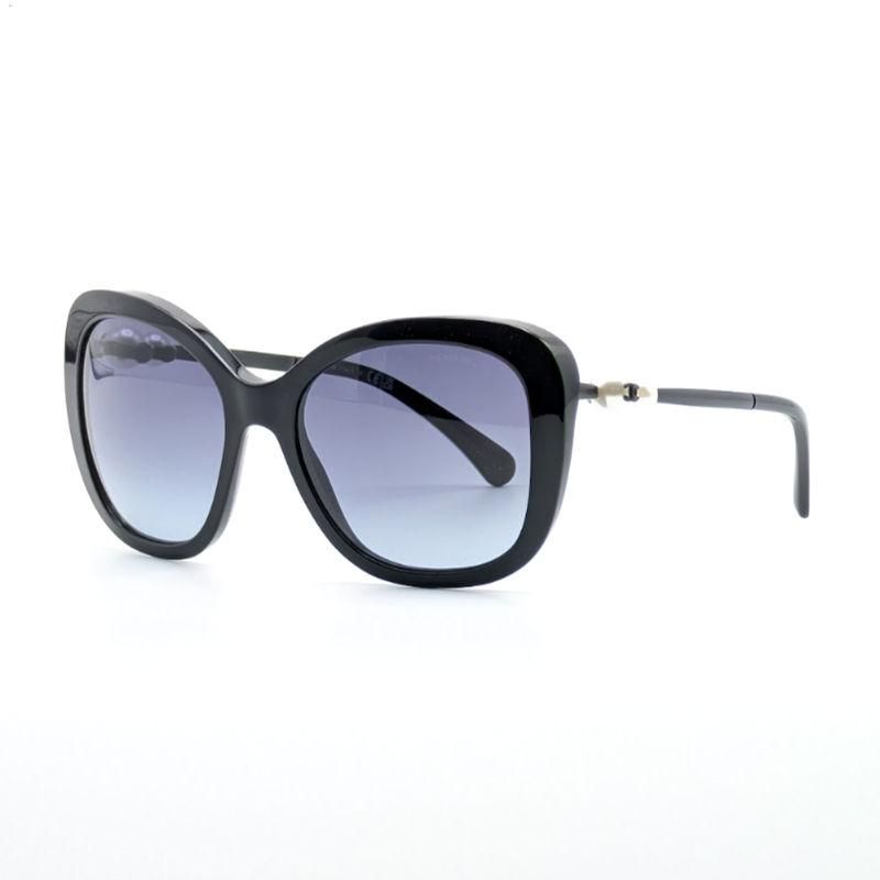 CHANEL 5339H C501 ブラック サングラス CHANEL 5339H Square Acetate & imitation pearls Sunglasses