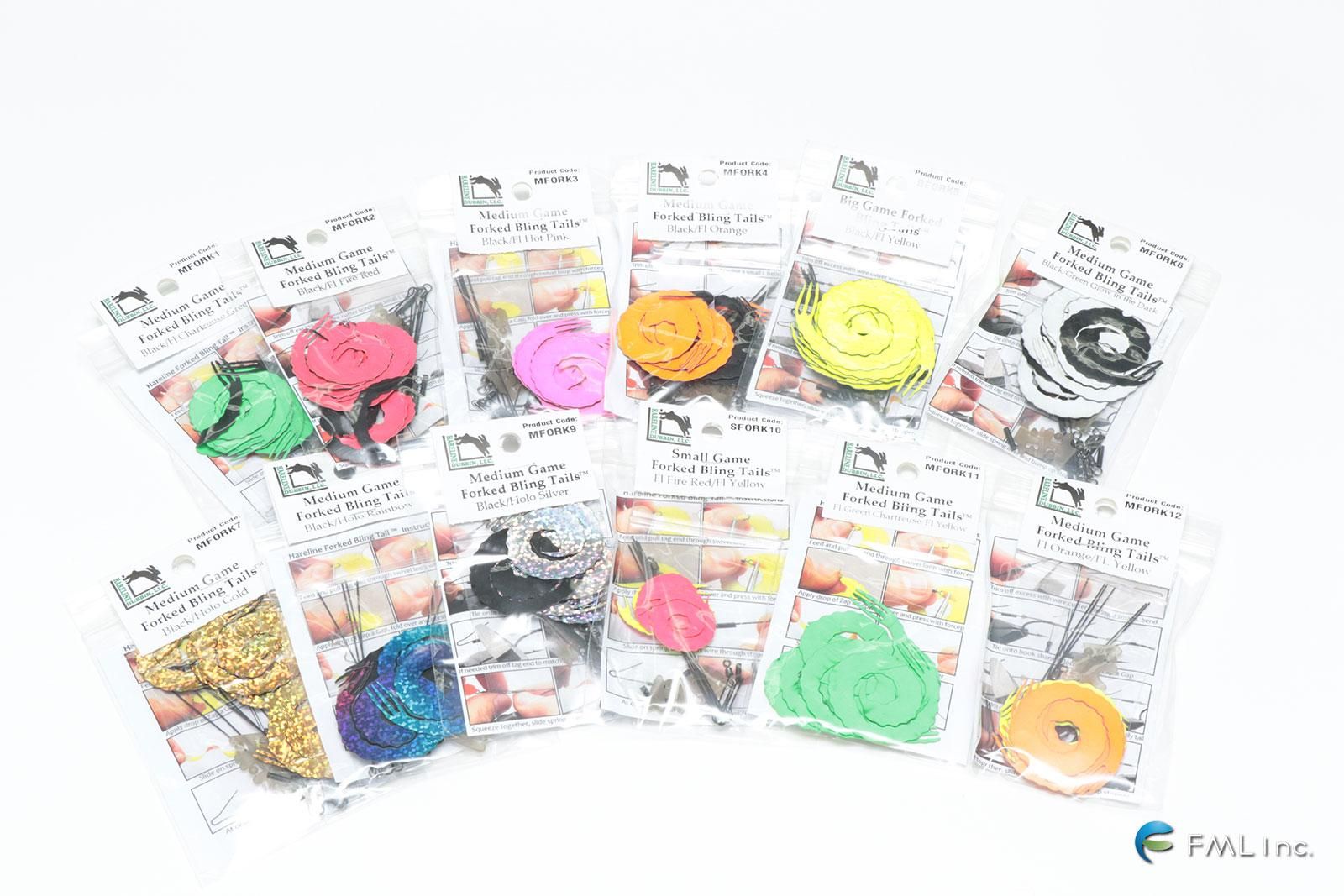 <img class='new_mark_img1' src='https://img.shop-pro.jp/img/new/icons5.gif' style='border:none;display:inline;margin:0px;padding:0px;width:auto;' />HARELINE DUBBIN Medium Game Forked Bling Tails  (MFORK)