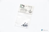 HARELINE DUBBIN 7/64 2.8mm Plummeting Tungsten Beads - Jet Black (764PT196)