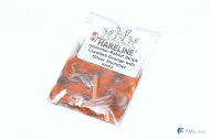 <img class='new_mark_img1' src='https://img.shop-pro.jp/img/new/icons5.gif' style='border:none;display:inline;margin:0px;padding:0px;width:auto;' />HARELINE DUBBIN Shimmer Rabbit Strips -Crawfish Orange/Silver Shimmer Oryctolagus Cuniculus(SHR3)