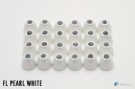 <img class='new_mark_img1' src='https://img.shop-pro.jp/img/new/icons57.gif' style='border:none;display:inline;margin:0px;padding:0px;width:auto;' />HARELINE DUBBIN Brass Cone Heads - Fl Pearl White  7/32 Medium (CH7W)