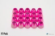 <img class='new_mark_img1' src='https://img.shop-pro.jp/img/new/icons57.gif' style='border:none;display:inline;margin:0px;padding:0px;width:auto;' />HARELINE DUBBIN Tube Cone Heads - Fl Pink  Large 6.5mm (TCHL138)
