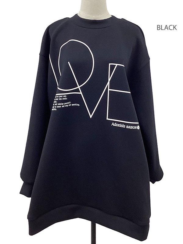 【高品質】 Adonisis】S24418_'LOVE'オーバーサイズボンディングTOP ジャケット・アウター