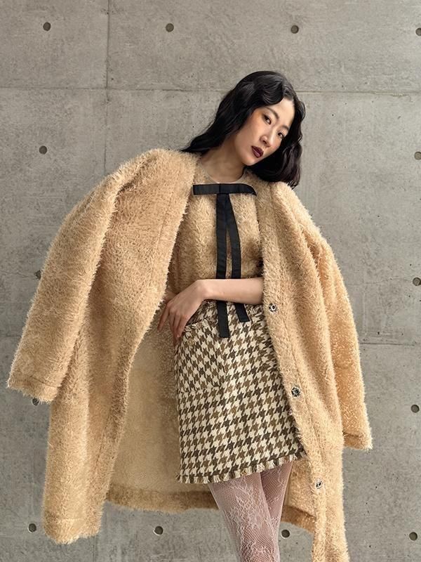 Adonisis】S25308_シャギー×チュールパフリボンTOP