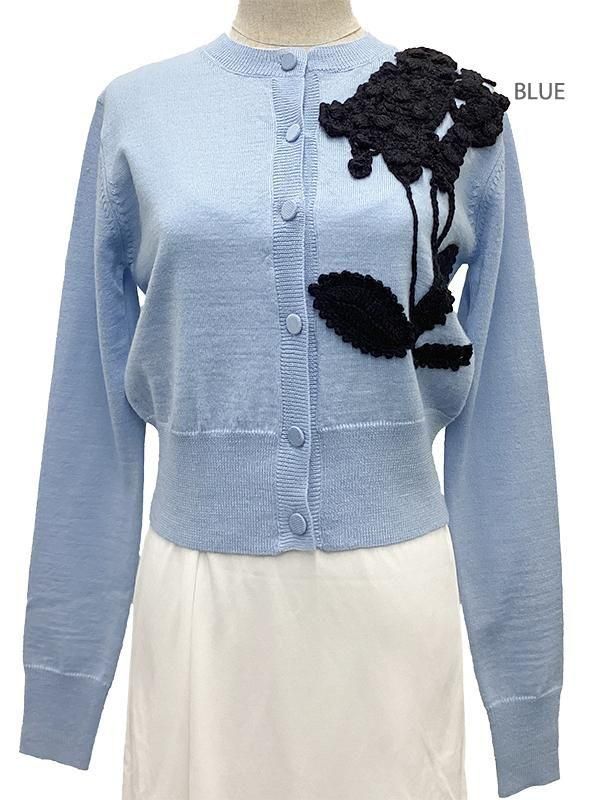 新品未使用Adonisisカーディガン Adonisis アドニシス ドット柄 カーディガン エレガント