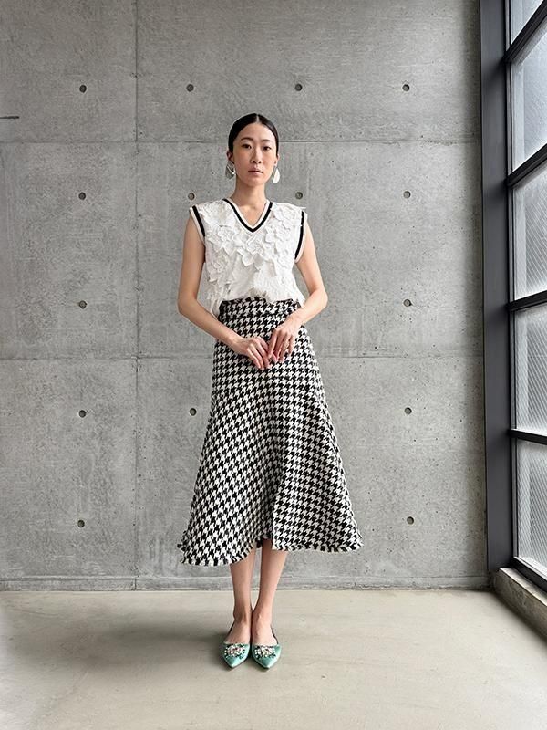 Adonisis】S25305_千鳥格子柄マーメイドSK