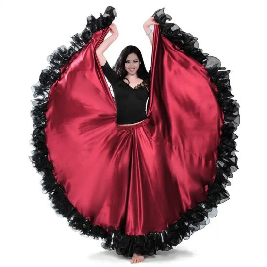 ベリーダンス衣装スペインフラメンコジプシーフリルコスチュームスカートグッズ販売ショップ 14