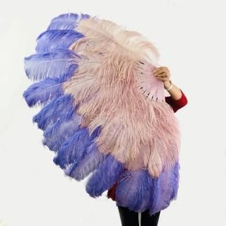 ベリーダンスやバーレスクオーストリッチフェザーファン76cm×137cm羽扇子グッズショップ 14