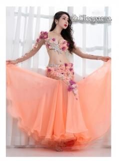 プロフェッショナルベリーダンスお花豪華衣装ロングORショートグッズ激安通販店 10
