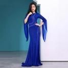 ベリーダンス衣装イラキードレスIraqiシフォンワンピースドレス青黒グッズショップ 28