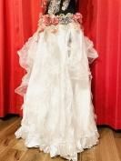 ベリーダンス衣装ゴージャスなスカートコスチューム服ドレスコーラスグッズ販売白