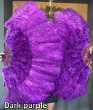 大ダーク紫バーレスクショーダンスベリーダンスフェザーファン羽扇子道具パフォーマンス激安ショップ 3