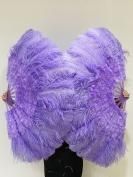 大Aqua violetバーレスクショーダンスベリーダンスフェザーファン羽扇子道具激安店 4
