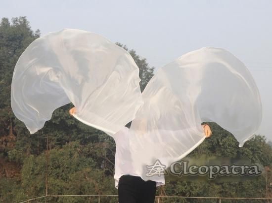 ベリーダンス白エンジェルウィングフラッターステージ道具グッズ