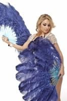 ベリーダンスバーレスクnavyオーストリッチフェザーファン76cm×137cmグッズ販売店 17